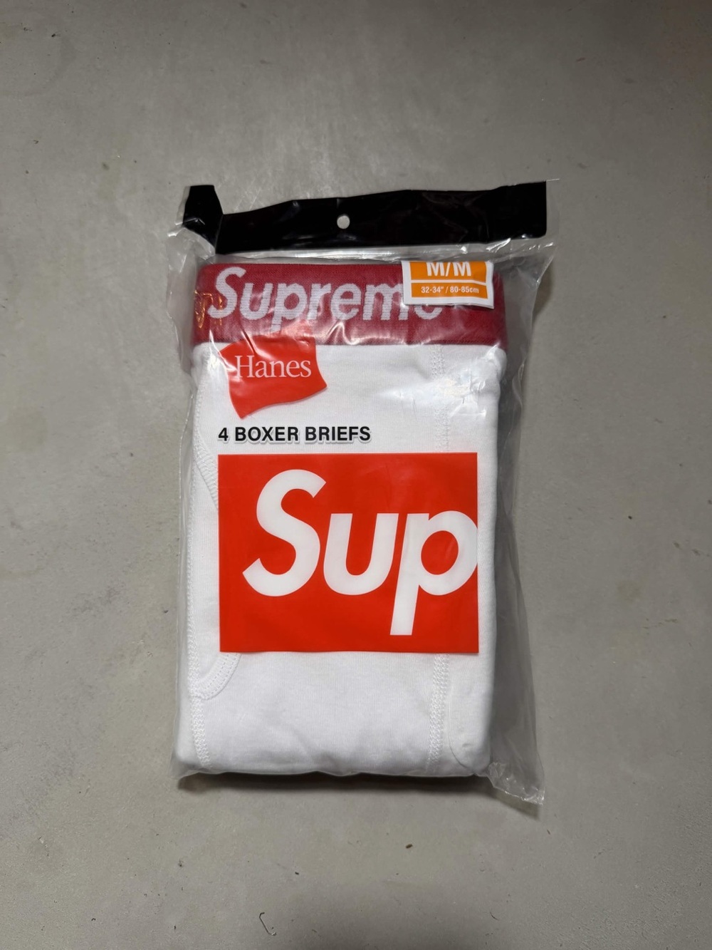 White Supreme Boxer Briefs - Size Medium